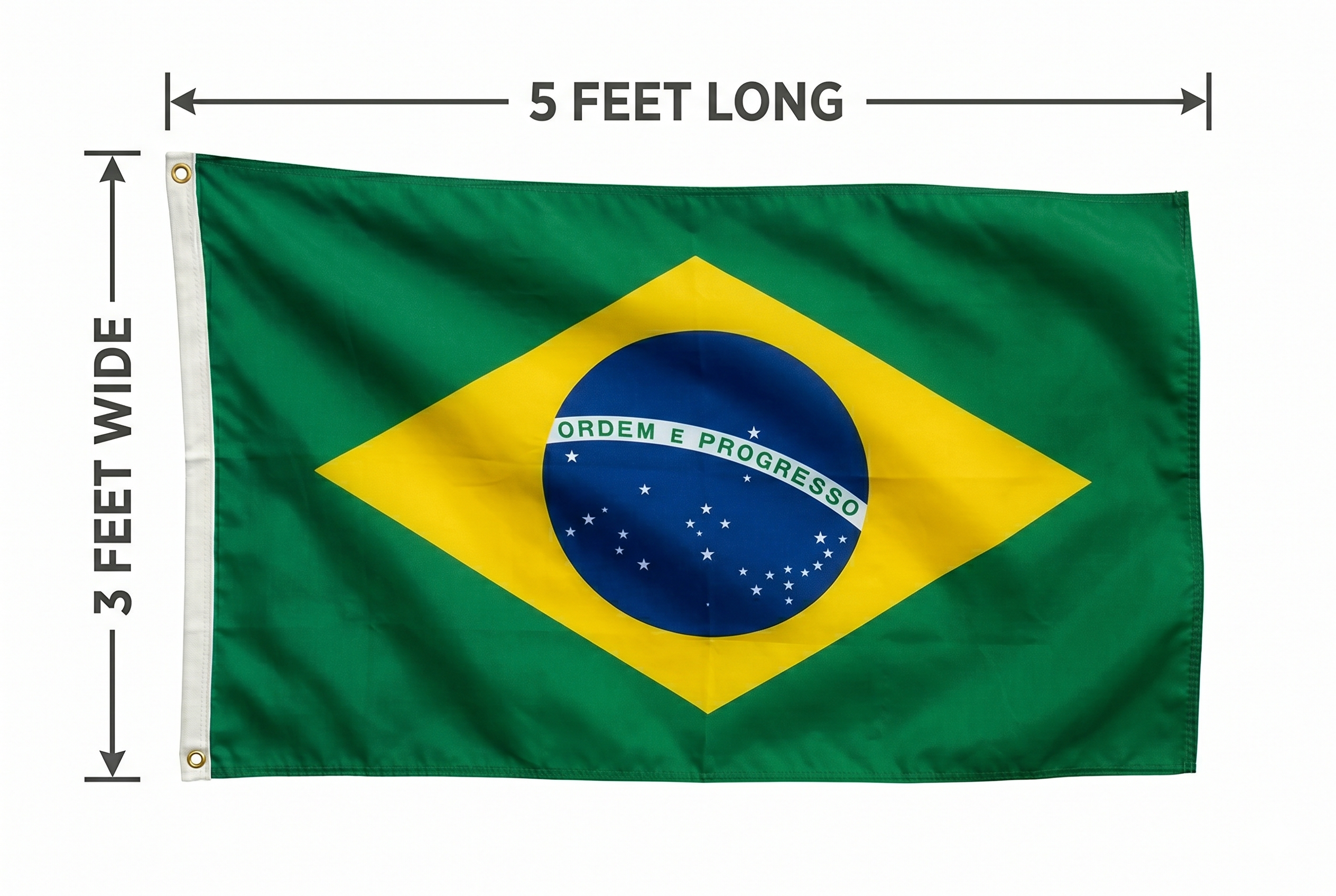 Brazil Soccer Fan Flag – 2026 World Cup Edition