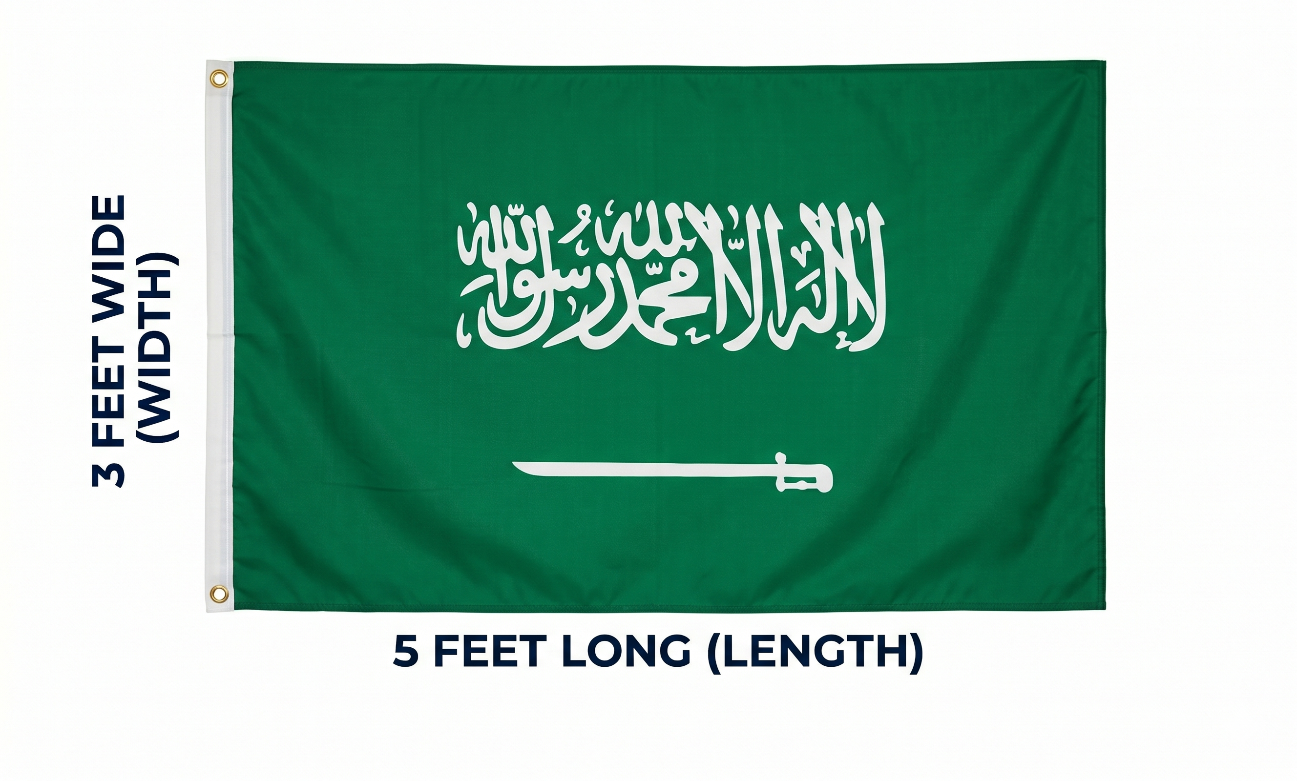 Saudi Arabia Soccer Fan Flag – 2026 World Cup Edition