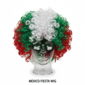 Mexico fan wig green white and red